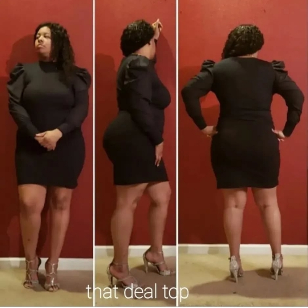 Elegant Black Long Sleeve Dress